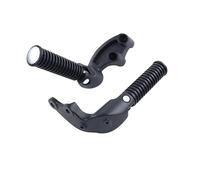Moto Poggiapiedi Per Indian Per Scout Per Bobber Per Sixty Per Twenty Per Rogue 2015-2023 Poggiapiedi Passeggero Motocicletta Pedane Pieghevoli Accessori Portapacchi Pedali motocicletta(Black Footpegs