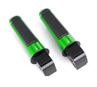 Moto Poggiapiedi Per Kawasaki Per Z900 Z1000 Z800 Per Z650 ZX6R ZX10R ER6F ER6N Per Ninja 650 400 H2 SX Per Versys 650 1000 Pedane Posteriori Passeggero Pedali motocicletta(Verde)