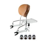 Moto Portapacchi Schienale Sissy Bar Da 12" Per Moto E Bobine A Sgancio Rapido Per Indian Per Chieftain Per Dark Horse 2016-2022 Portapacchi Posteriore(Marrone)