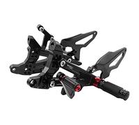 Moto Rearsets Per DUCATI Panigale V4 V4R 2018 2019 2020 Regolabile Poggiapiedi Leva del Cambio Pedale Freno Pedane Posteriore Set (Nero)