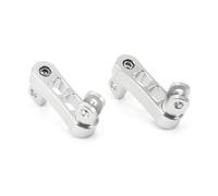 Moto Regolabile Passeggero Pedane Supporto Kit Highway Pegs Maschile Argento