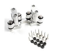 Moto Riser Manubrio Accessori Manubrio Ammortizzatore Rialzo Arretrato Morsetto Per CFMOTO 800MT MT800 2024(Silver(A))