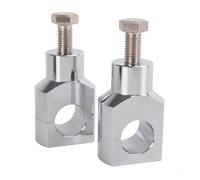 Moto Riser Manubrio Accessori Per Moto Pit Bike Da 25 Mm E 1'' Universali Riser Per Manubrio Morsetto Di Montaggio Per Rialzo Motocross(D'argento)