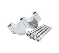 Moto Riser Manubrio Per Manubri Da 28Mm 1 1/8" 22Mm 7/8" Riser Per Manubrio Per Motocicletta Morsetto Di Montaggio CNC Per Ducati(28mm Silver)