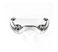 Moto Riser Manubrio Per Softail Per Heritage Per Classic Per Deluxe Per Dyna Per Street Per Bob Per Sportster 883Iron Morsetto Di Montaggio Per Manubrio Da 1'' Diametro(A2 Chrome)