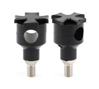 Moto Riser Manubrio Per Springer Per Softail Per Cross Per Bones Per Heritage Per Per Bad For Boy Per CVO Kit Riser Manubrio Moto Da 1" 25mm(Black A)