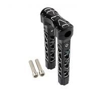 Moto Riser Per Sportster 883 Per Touring Per Dyna Per Softail Per Fatboy Riser Manubrio Con Morsetto Pullback Per Moto Da 1" 25 Mm Dritti E Regolati(10.5blackwhite)