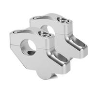 Moto Riser Per XT 350 Per XT 500 Per XT 600 TT-R125 TT-R230 Riser Manubrio CNC Per Motociclette Morsetto Offset Rialzo Moto(Silver)