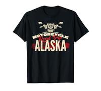 Moto Road Trip Alaska 2024 Equitazione Squadra Uomini Regali Maglietta
