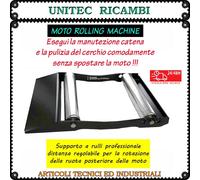 Moto Rolling Machine pedana a rulli professionale per la rotazione delle ruote