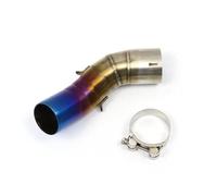 Moto Scarico Silenziatori Tubo Tubo Di Scarico Centrale Per Moto Per Kawasaki Per Z900 2017-2021 Per Z 900 A1 A2 2017-2023 Adattatore Collegamento Centrale 51 Mm Motociclette(Colore 2)
