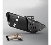Moto Scarico Silenziatori Tubo Tubo Di Scarico Centrale Slip-On Per CFMOTO 450SR 450 SR 2022-2024, Marmitta Collegamento Intermedio Modificato Con Copertura Motociclette(Nero)