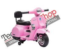 Moto Scooter Elettrico per Bambini Piaggio Mini Vespa PX Small 6V-Rosa