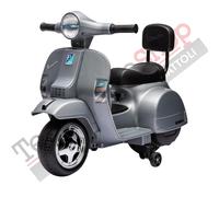 Moto Scooter Elettrico per Bambini Piaggio Mini Vespa PX Small 6V-Grigio