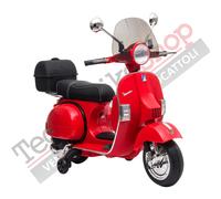 Moto Scooter Elettrico Per Bambini Piaggio VESPA PX 150 FULL Parabrezza Bauletto