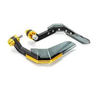 Moto Scudo Paramani Moto 17 Millimetri Di Diametro Mano Bar Protezione Parabrezza Deflettore Protezione Per CB125R Per CBR1000RR Paraleve Moto(Gold)