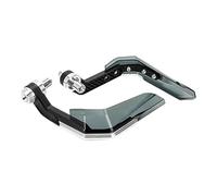 Moto Scudo Paramani Protezioni Manubrio Anti Universali Da 22 Mm Moto Scooter Mountain E-Bike Protezione Leva Freno Con Alluminio Paraleve Moto(Silver)