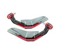 Moto Scudo Paramani Protezioni Manubrio Anti Universali Da 22 Mm Moto Scooter Mountain E-Bike Protezione Leva Freno Con Alluminio Paraleve Moto(Red)