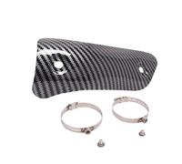 Moto Scudo Termico Protezione Termica per Tubo di Scarico da 38-65 mm, Isolamento Termico, Protezione antiscottatura, Adatta per Z900 CBR500 MT-07 CB400 Scudo Termico(Type B)