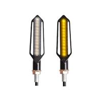Moto Segnalazione Indicatori Luc 2/4PCS 24LED Indicatori Di Direzione Fanale Posteriore Per Moto LED Acqua Che Scorre Lampeggiante Lampeggiante Freno/Luce Da Corsa DRL Lampeggiatore Lampada Universale