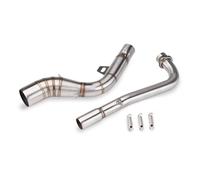 Moto Silenziatore Compatibile con Yamaha per EX5 per Dream 2015-2022 Sistema di Scarico Modifica Tubo Collettore Anteriore in Acciaio Inossidabile Interfaccia 51MM Moto per Linea per Fuga