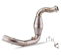 Moto Silenziatore Posteriore Per B&MW G310R G310GS 2017-2021 Moto Escape Sistema Completo Adatto 51mm Marmitta Collegamento Centrale Tubo Di Scarico(Stainless steel)