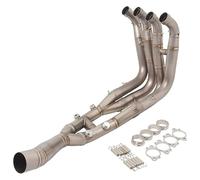 Moto Silenziatore Posteriore Per B&MW S1000RR 2019-2022 Per S1000R 2021 2022 Sistema Per Motocicletta Collettori Slip On Tubo Connettore Anteriore Tubo Di Scarico(1 Titanium Alloy)