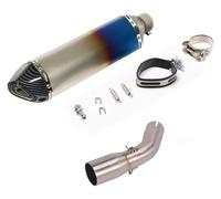 Moto Silenziatore Posteriore Per K&awasaki Per Ninja 125 Z125 2018-2022 Moto Sistema Modificato Centrale Collettore Silenziatore DB Killer Scarico Tubo(F)