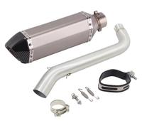 Moto Silenziatore Posteriore Per VOGE DS525X DS 525X 2023 2024 Sistema Per Motocicletta Collegamento Centrale 51mm Silenziatore DB Killer Rimovibile Tubo Di Scarico Slip-on(H)