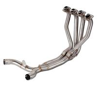 Moto Silenziatore Scarico Per K&awasaki Z1000 2010-2020 Moto Modificato Slip-On Doppio Scarico Silenziatore Anteriore Collettore Scarico Tubo(A)