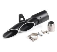 Moto Silenziatore Scarico Per K&awasaki Z900 ZX6R Moto Silenziatore Doppio Scarico Slip-On Tubo(3)
