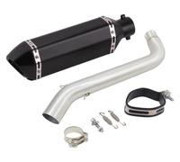 Moto Silenziatore Scarico Per VOGE DS525X DS 525X 2023 2024 Sistema Per Motocicletta Collegamento Centrale 51mm Silenziatore DB Killer Rimovibile Tubo Di Scarico Slip-on(J)