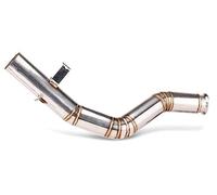 Moto Slip On Scarico Silenziatore Per Duke 125 250 390 Per RC390 Per RC250 2017-2021 Scarico Marmitta Tubo Collegamento Centrale Ad Alta Posizione Silenziatore con Acciaio inossidabile(B)