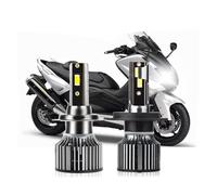 Moto Sostituisce Faro Per XP 500 A Per Bianco Per Max (SJ061) Per Roller 2010 Con Ventola H4 H7 LED Faro Del Motociclo 50 W/lampadina Evidenziare Moto Lampada((2pieces) H7 H4)