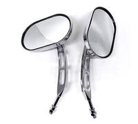Moto Specchietti 1 paio di specchietti retrovisori per moto in alluminio rettangolo universale da 10 mm specchietti retrovisori cromati per moto Specchi Per Moto