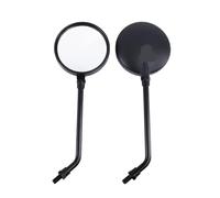 Moto Specchietti 2 x di specchietti retrovisori rotondi neri universali per moto, adatti alla maggior parte degli laterali con filettatura da 10 mm
