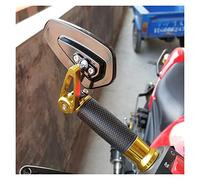 Moto Specchietti laterali Accessori MOTO BAR END MIROIR PER KAWASAKI KLE 500 VN 1500 ZZR 1100 Z1000SX VULCAN 1500 VULCAN 800 Z750 EX650 ACCESSORI MOTO (Colore : Oro)