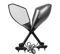 Moto Specchietti laterali Accessori Moto Specchi Retrovisori Specchio Laterale LED Indicatori Di Direzione Luce PER KAWASAKI NINJA 250 ABS ZX14R ZX-14R Z250 Z300 ER6N ER-6N (Colore : A)