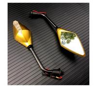 Moto Specchietti Per Suzuki Specchietti Retrovisori Laterali Per Moto Universal Motorcycle Indicatori Di Direzione A LED(Golden)