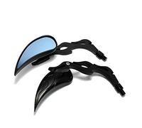 Moto Specchietti SPECCHI RETROVISORI CUSTOM A GOCCIA CROMATI ADATTATORE 8MM 10MM PER MOTO CRUISER CHOPPER Retrovisore (Colore : A)