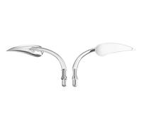 Moto Specchietti Specchietti retrovisori per moto da 8/10 mm in lega di alluminio con lama a per lancia 2 x per cruiser per sportive strada