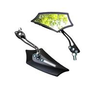 Moto Specchietti Specchietti retrovisori universali per moto, 2 x, rotazione a 360 gradi, specchietti laterali per e scooter, 8/10 mm