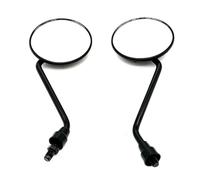 Moto Specchietto 1 Pair Universal Motorcycle Rounded Side Back View Mirror With Mount Clamp Motorbike E-bike Scooter 10mm 8mm Rearview Specchietti Retrovisore(M8-22mm mount)