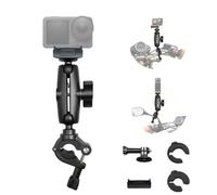 Moto Specchietto Manubrio Supporto Montare Magnetico Adattatore compatibile con DJI Osmo NANO/Action 6; 0.28“-1.41” Morsetto asta 1/4", compatibile con Insta360 X5-X Regolabile POV Bicicletta Supporto