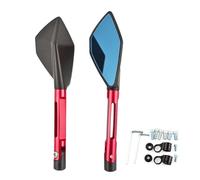 Moto Specchietto Per Suzuki Per SV650 Per SV1000 Per GSF1250 Per GSF600 CNC ALLUMINIO Moto Custom Specchietti Retrovisori Laterali 8mm 10mm Moto Specchio Laterale (Colore : Red)