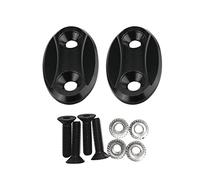 Moto Specchietto Retrovisore Basi per ZX6R 2003-2004 e per R1 2000-2014 e per S1000RR 2009-2018, PSLER Specchio Laterale Ali di Base di Sostituzione Della Copertura(Nero)