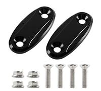 Moto Specchietto Retrovisore Basi per ZX6R 2005-2008 e per ZX10R 2004-2007, PSLER Specchio Laterale Ali di Base Tappo Decorativo di Sostituzione Della Copertura Accessori Moto(Nero)