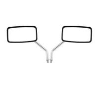 Moto Specchietto Retrovisore Coppia Specchietti Retrovisori Moto Rettangolari Universali 10mm Retrovisore Cromato Specchio Scooter E-bike(1)