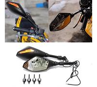 Moto Specchietto Retrovisore Laterale Specchi retrovisori con indicatori di direzione LED per CBR1000F CBR600F GSF KLX V-Max FZ6 XJ6 Bobber Cruiser Choppers Touring ATV