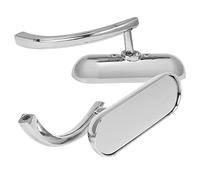 Moto Specchietto Retrovisore Per Dyna Per Softail Per Fatboy Per Road Per Glide Motorcycle Mini Specchietti Retrovisori Ovali Universali Specchietti Moto (Color : Silver)